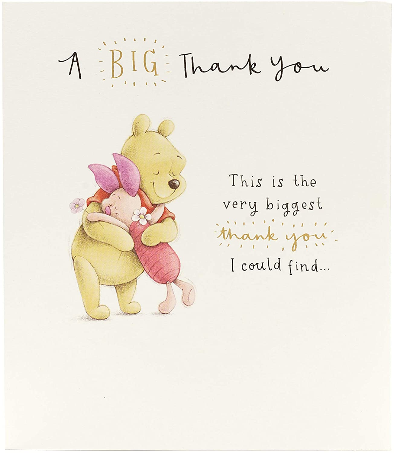 UK Greetings, Winnie the Pooh, 16cm x 18cm