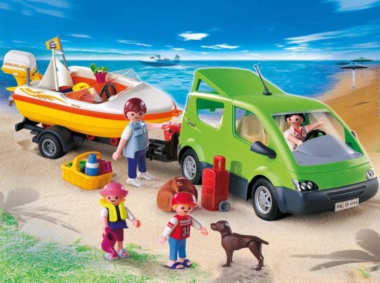 Playmobil- 4144 Family Van with Boat and Trailer - Image 2