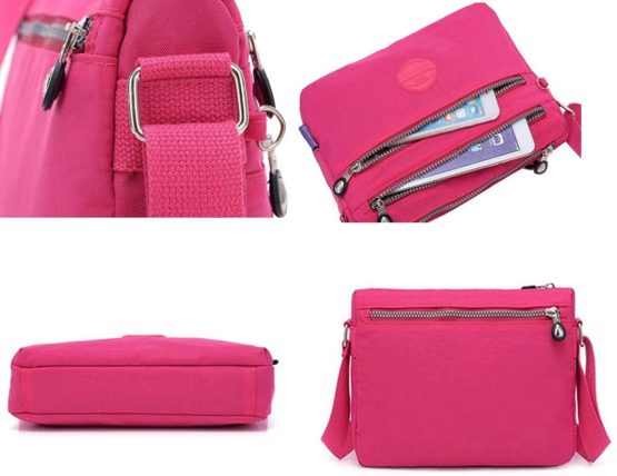 GFM® Womens Nylon Waterproof Cross Body Shoulder Bag (NCB-11) - Image 3