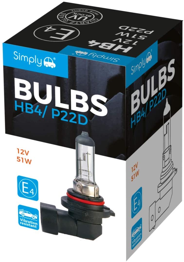 Simply S9006 HB4 Car Headlight Bulb, 12V, 51W, meet relevant requirements with ECE R-37, Base P22d
