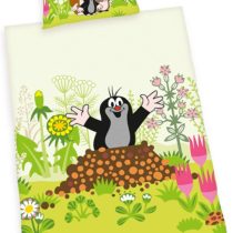Herding THE MOLE Toddler Bedding Set, Reversible Motif, Duvet Cover 100 x 135 cm, Pillow Case 40 x 60 cm, Cotton/Renforcé
