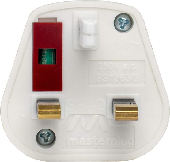 Masterplug Shavingadaptor_01 Electric Shaver Adaptor, 50 x 48 x 46 mm, White - Image 3