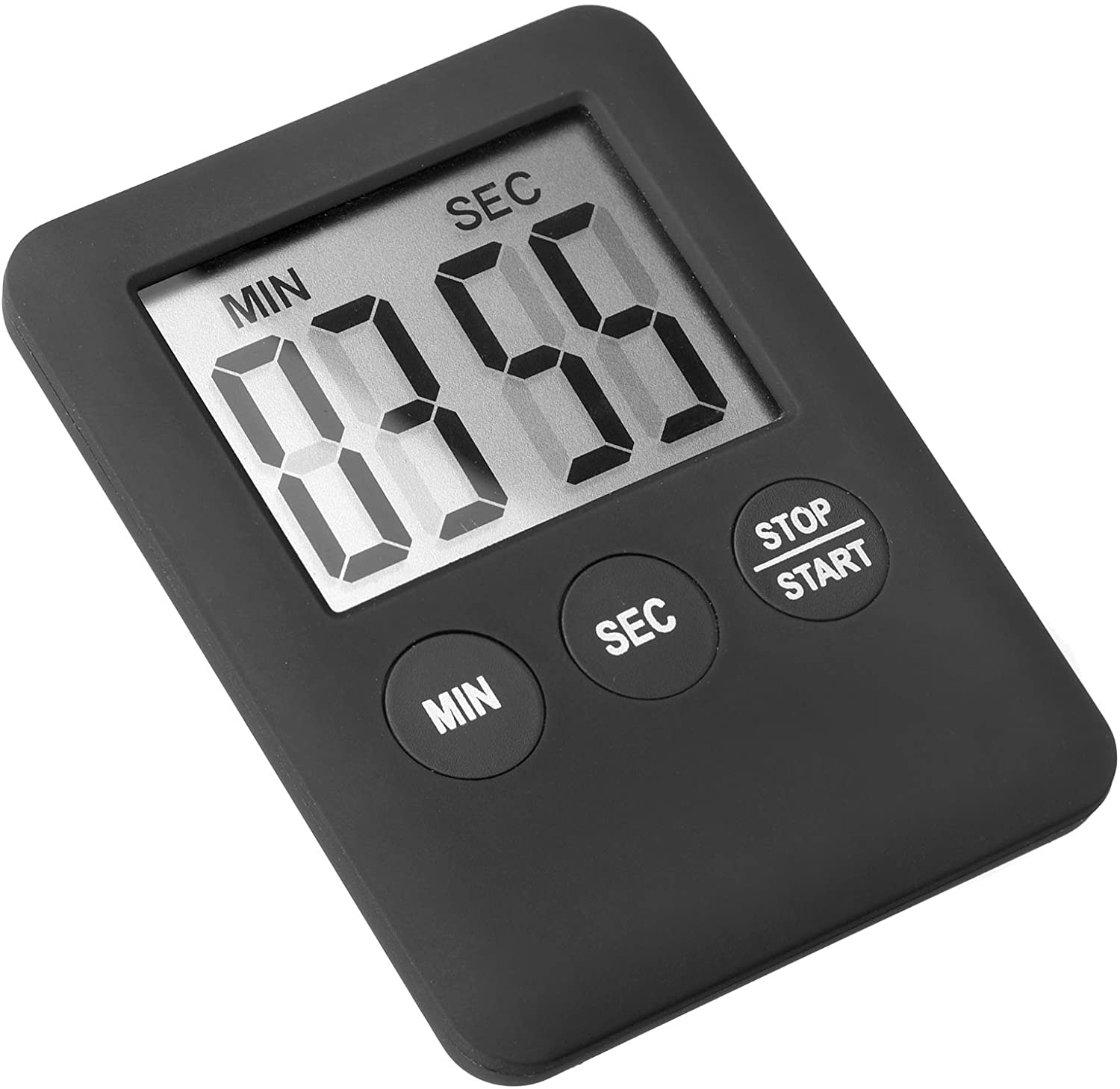 Westmark Kitchen Timer, Digital, Magnetic, Up To 99 Minutes, Plastic, Black, 10882280, 7 x 5.3 x 0.8 cm - Image 2