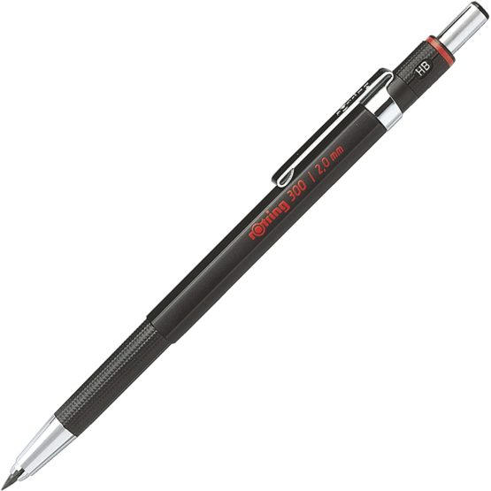 Rotring 300 Mechanical Pencil 2.0mm - Black Barrel