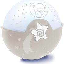 Infantino Soothing Light and Projector - Clip-on Crib Night Light with Grow-With-Me Design, Starry Night Projector and Tabletop Light with Built-in Melodies and Sound Sensors