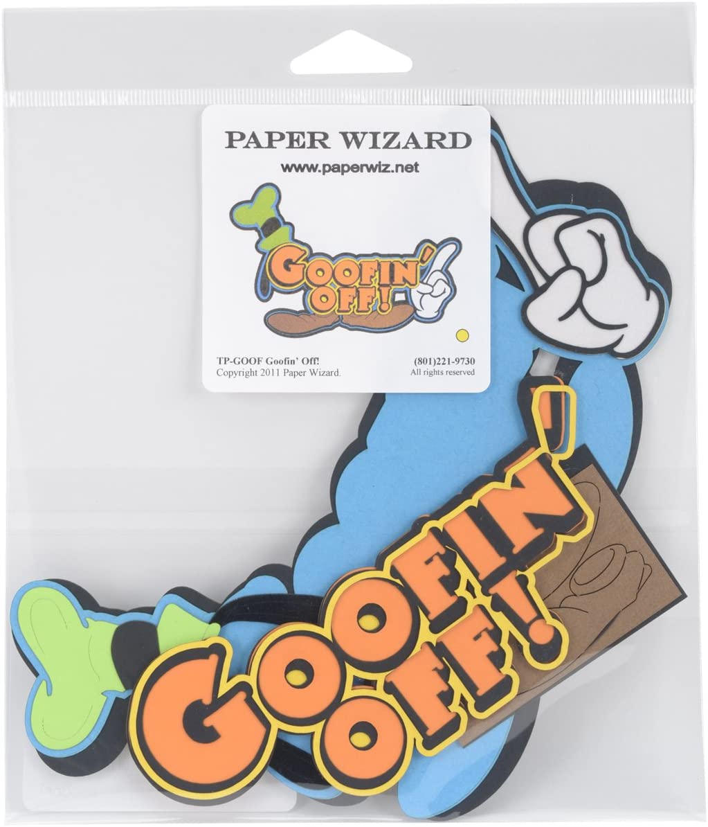 Paper Wizard Die-Cut-Goofin Off, Transparent