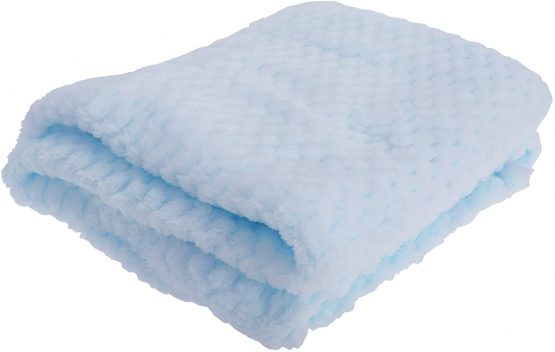 Baby Boys/Girls Supersoft Waffle Textured Blanket (75 x 90cm) (Sky Blue) - Image 3