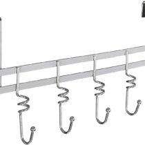 Premier Housewares 509519 Five Hook Over Door Hanger H x W x D: 22 x 45 x 9 cm