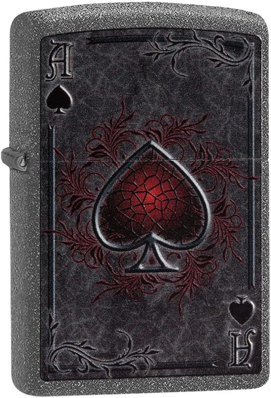 Zippo Petrol Lighter, Brass, Ace Red, 1 x 6 x 6 cm