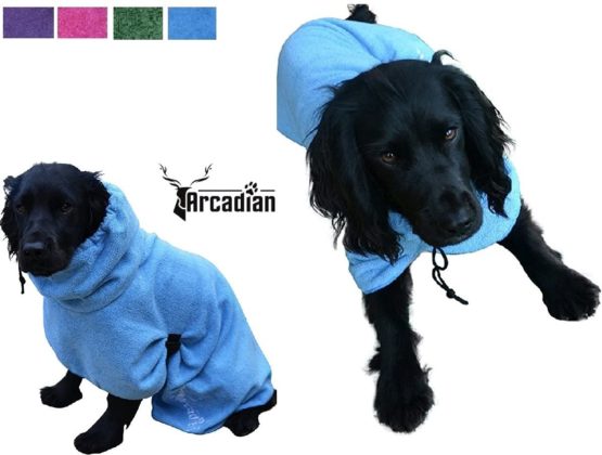 Arcadian Microfibre Dog Robe. Quick-Drying and Super-Absorbent. Easy To Use, Comfortable, Adjustable Straps. - Image 4