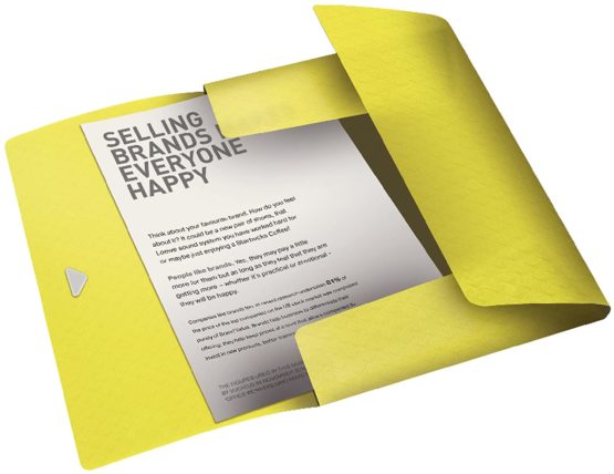 Esselte 626220 3-Flap Folder Yellow - Image 2