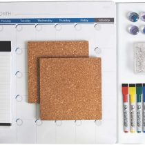 Nobo Communication Centre Calendar Planner and Whiteboard Value Pack, 1903775