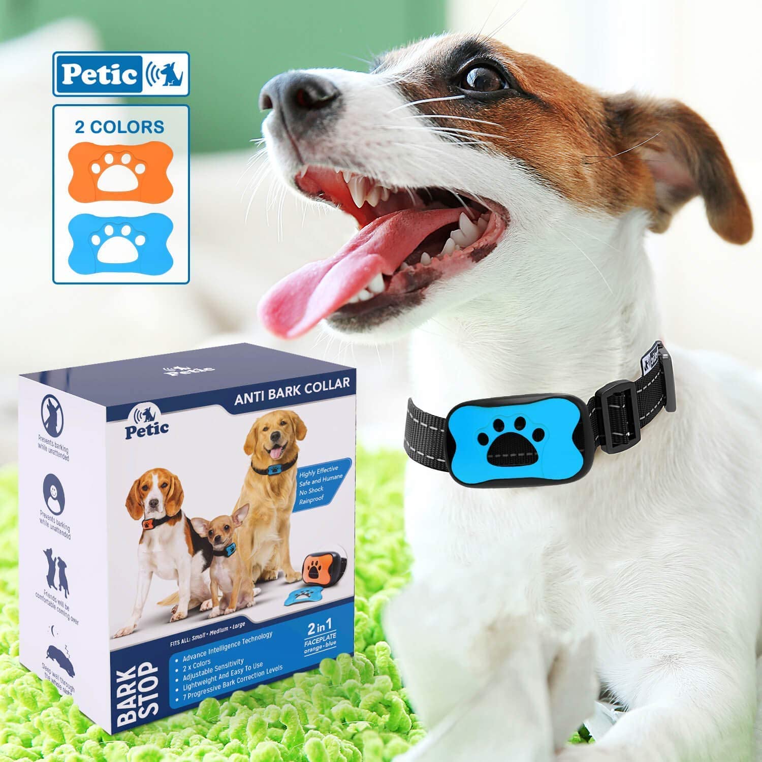 Advanced 2in1 Anti Bark Dog Collar Stop Dogs Excessive Barking Device