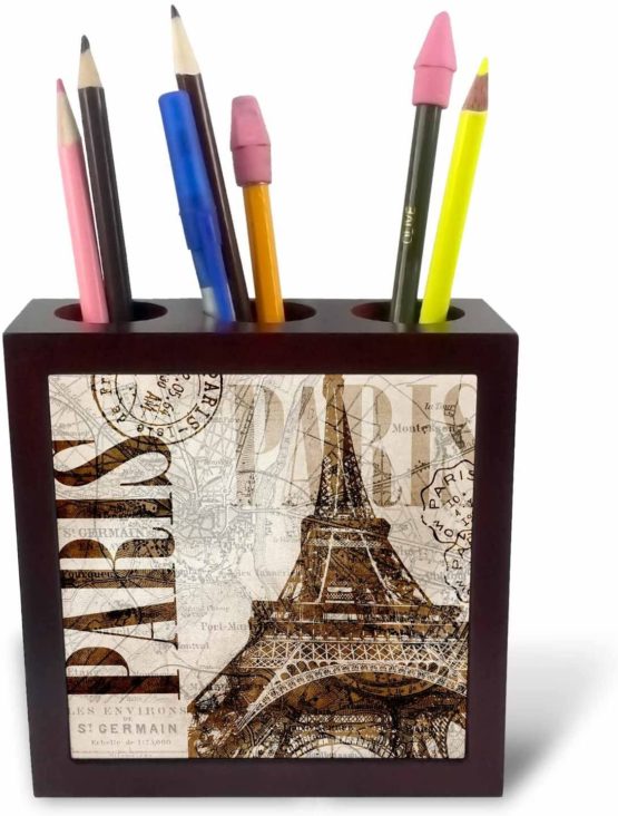 3dRose The Best is Yet to Come Watercolor Quote - Tile Pen Holder, 5-Inch (Ph_268334_1)