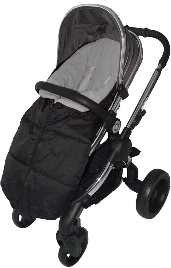 Deluxe Footmuff/Cosy Toes Compatible with iCandy Peach Pushchair Grey