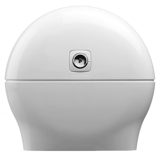 Tork 558000 Mini Centrefeed Dispenser M1 / Paper Dispenser Suitable for Tork Mini Basic Paper, Mini Wiping Paper (Plus), M1 rolls / Paper Towel Dispenser Wall Mounted / Elevation Design White - Image 3