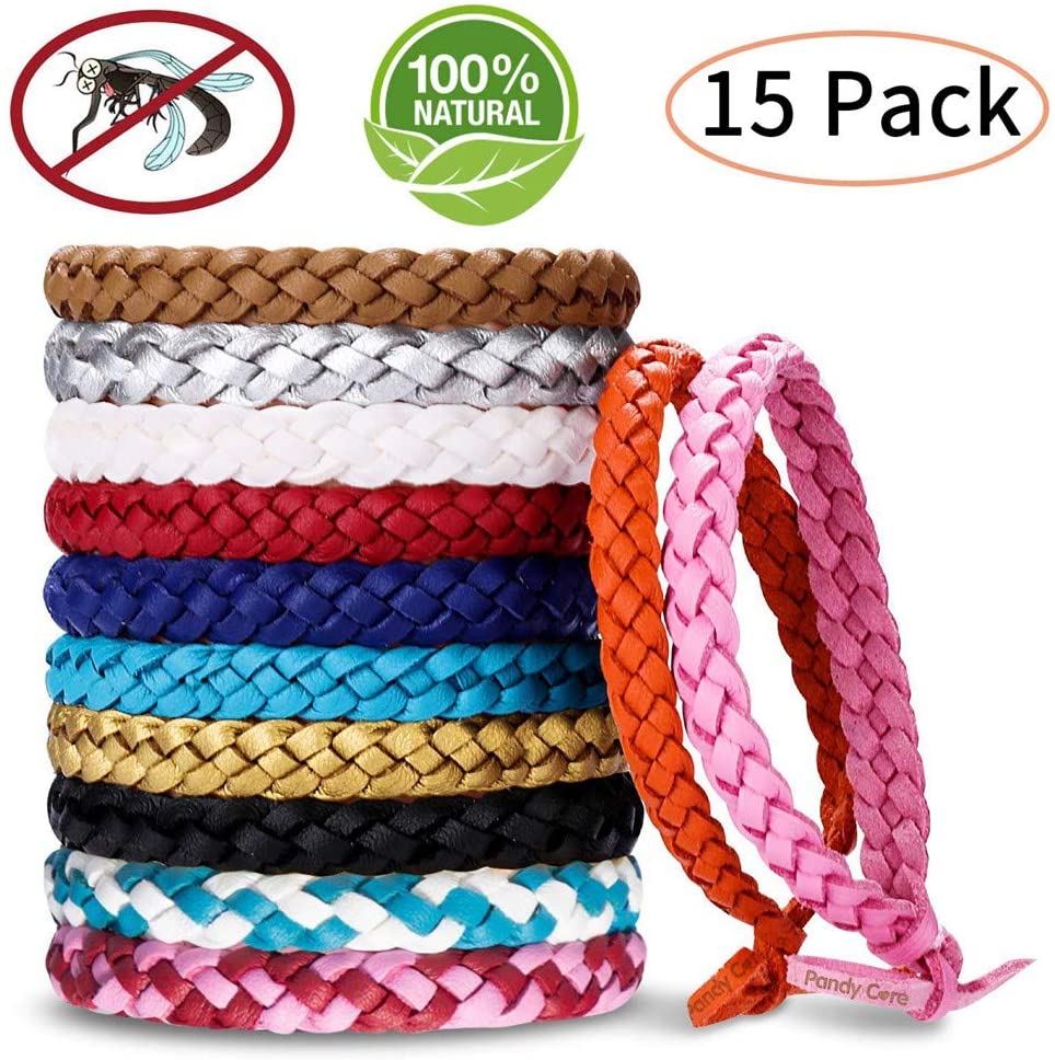 Mosquito Repellent Bracelet 15 Pack, PandyCare Mosquito Bands for Adults Kids & Babies, Premium Quality