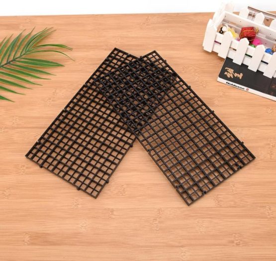 Wetrys 6 Pcs Grid Isolate Board Divider Fish Tank Bottom Black Filter Tray Aquarium Crate - Image 3