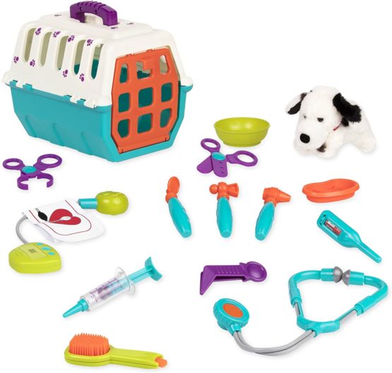 Battat - Dalmatian Vet Kit - Toy Vet Clinic with Cage, Plush, and Vet tools for Kids 2 years + (15 pieces) - Image 3
