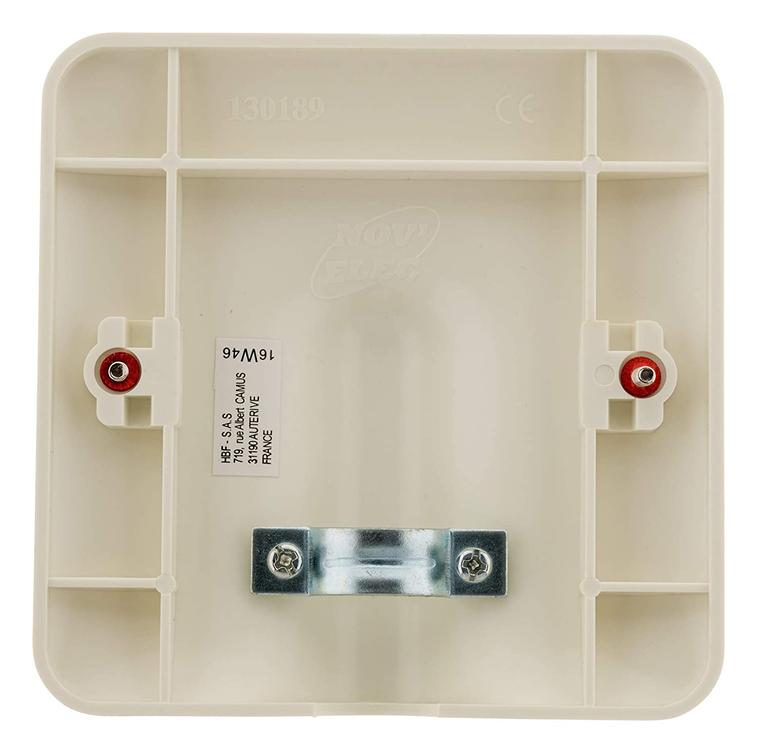 Zenitech, Cable outlet plate 32A with cable clamp, Screw mounting, External dimensions 100 x 100 mm - Image 3