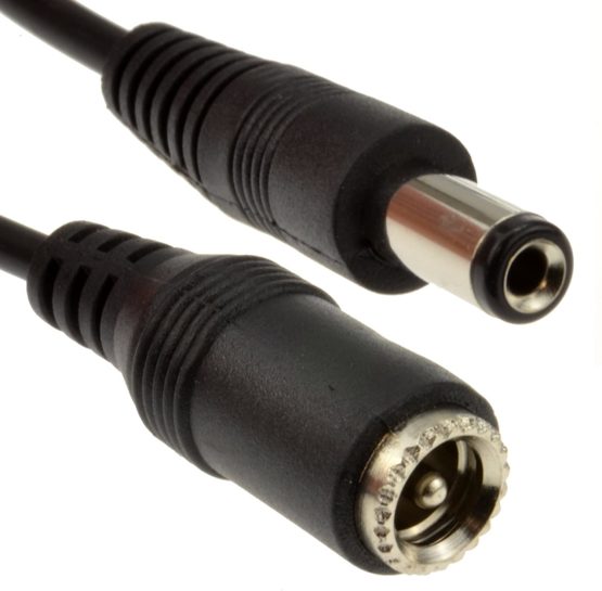 kenable PW01906 5.5 x 2.1mm DC Power Plug To Socket CCTV Extension Lead Cable 10 Metre