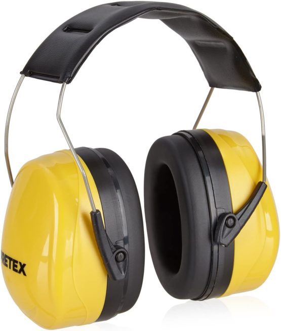 Pretex Professional Ear Protectors with SNR 31 dB, Lightweight, Fully Adjustable Headband, CE Certification, Ear Protection, Noise Protection, Ear Muffs