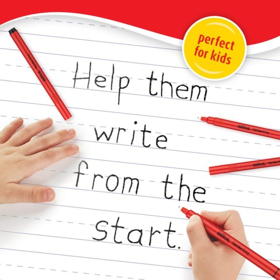 Berol Handwriting Pens, Round Shape, Washable Blue Ink, Bright Barrels, 2 Count - Image 4