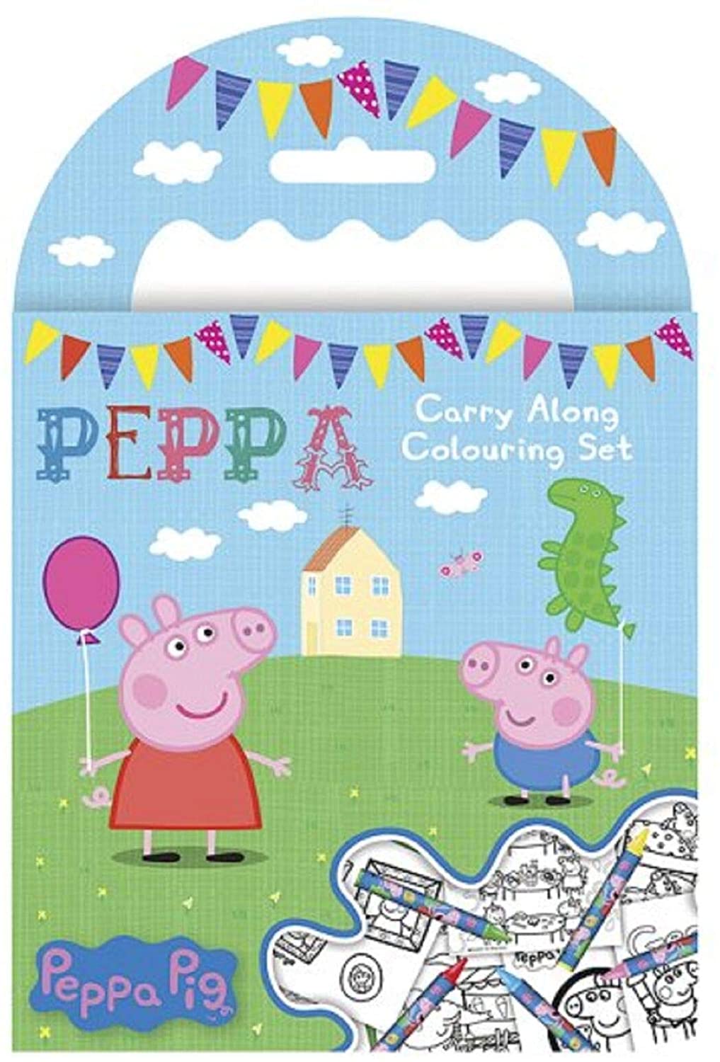 Peppa Pig Pecar Peppa Pig ‘be Silly And Smile’ Carry Along Colouring 