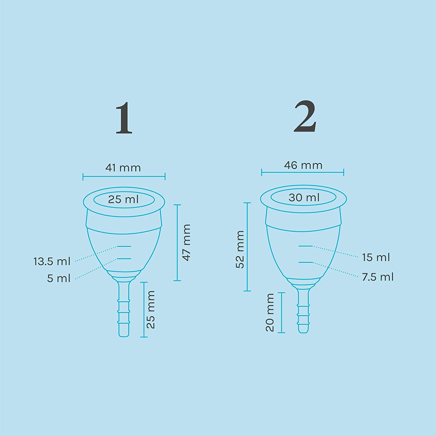 Lunette Menstrual Cup Reusable BPA Free Period Cup with 12-Hour Leak Free Comfort, Soft 100% Medical-Grade Silicone - Image 2