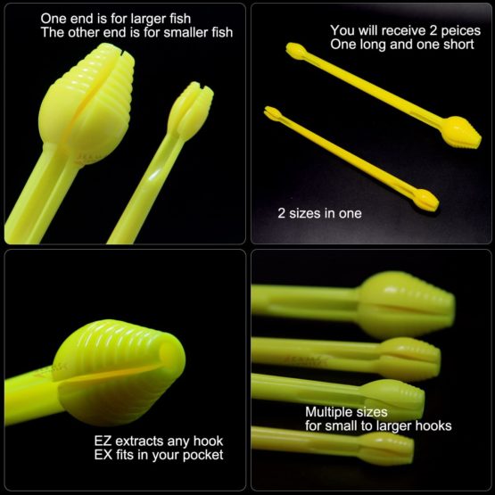 SAMSFX Fishing Hook Disgorger Snelled Fishhook Dehooker Hook Remover Tool 2PCS in Pack - Image 2