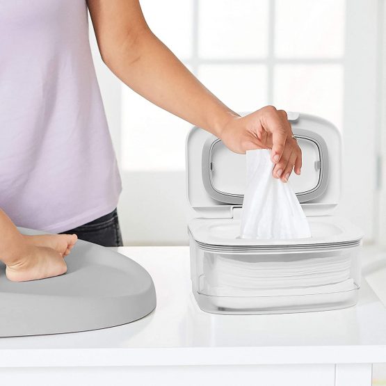 Skip Hop Grab & Go Snug Seal Wipes Case - Grey - Image 3