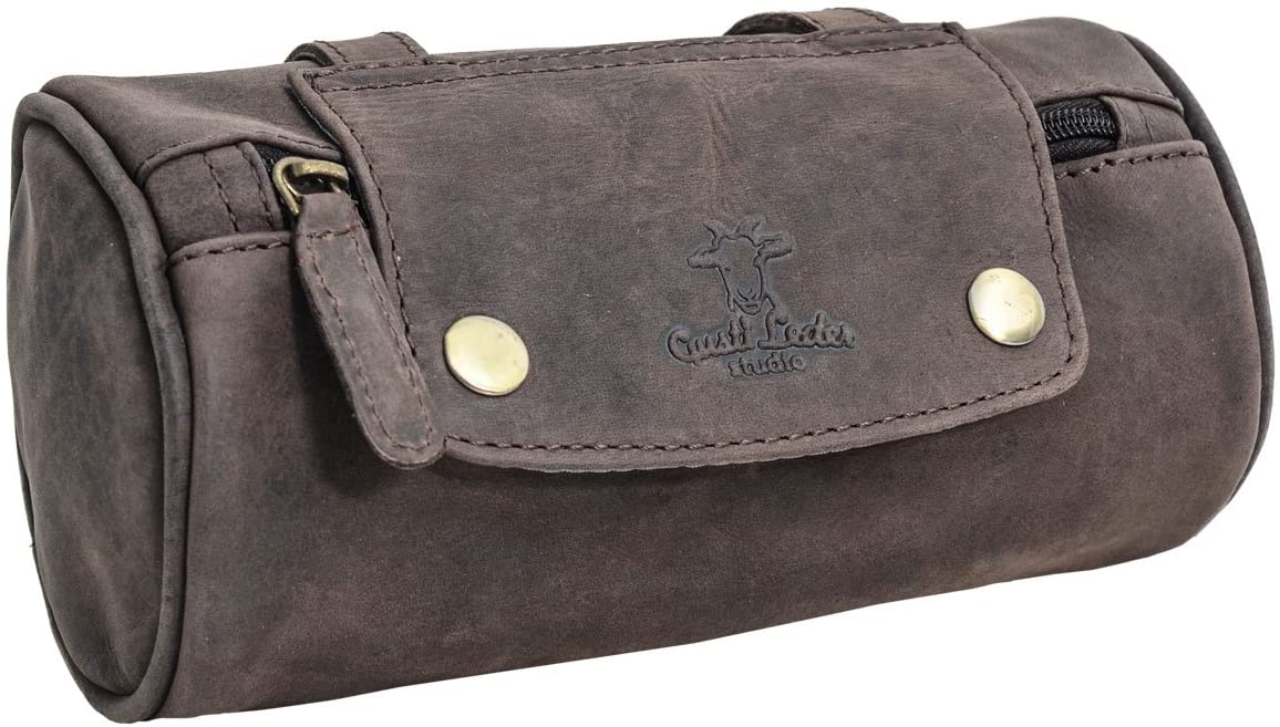 Gusti Piece of Leather Leather - Judith A. Leather Cutting Rectangle DIY DIN A5 Cowhide Brown, Beige