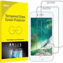 JETech Screen Protector for iPhone 8 Plus and iPhone 7 Plus Tempered Glass Film, 2-Pack