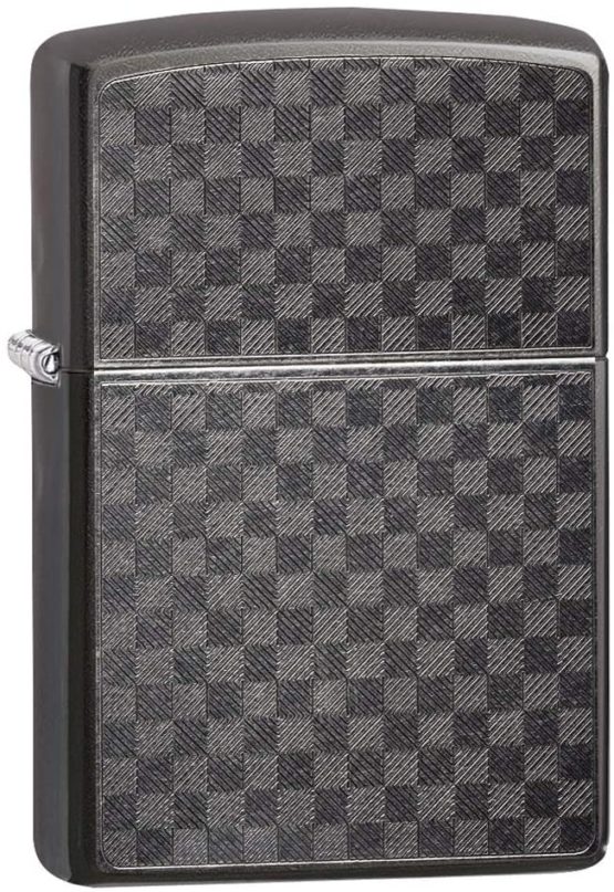 Zippo Windproof Lighter| Metal Long Lasting Zippo Lighter|Best with Zippo Lighter Fluid| Refillable Lighter|Perfect for Cigarettes Cigars Candles|Pocket Lighter Fire Starter|Iced Carbon Fiber