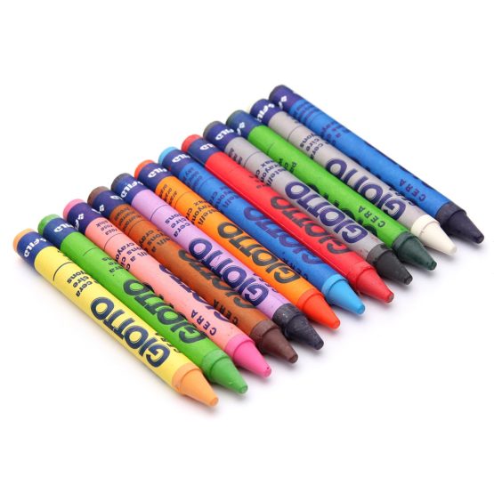 GIOTTO WAX CRAYONS 12 BOX - Image 3