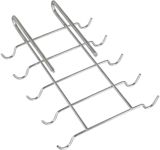 WENKO Colgador para tazas Interior armario cocina, Metal chrome plated, Silver - Image 2
