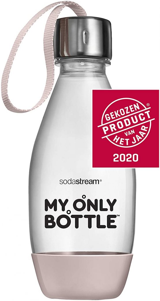 SodaStream My Only Bottle 500 ml Reusable BPA Free Water Bottle for Carbonating, Dishwasher Safe and UV Resistant Multi Use - Pink - Image 2