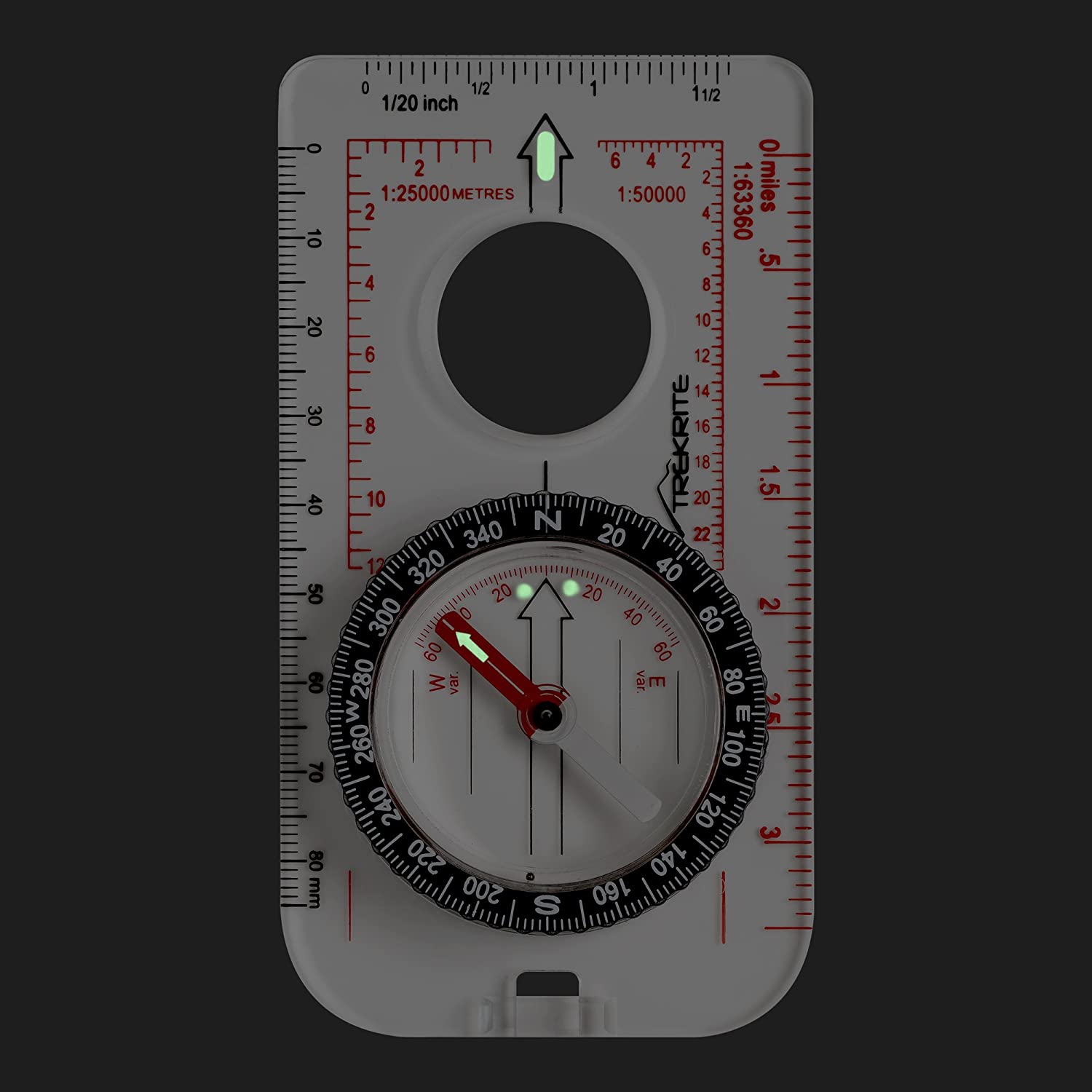 Trekrite Explorer Compass for Map Reading and Navigation - UK Based - 12 Months Guarantee - Safety Lanyard - Image 4