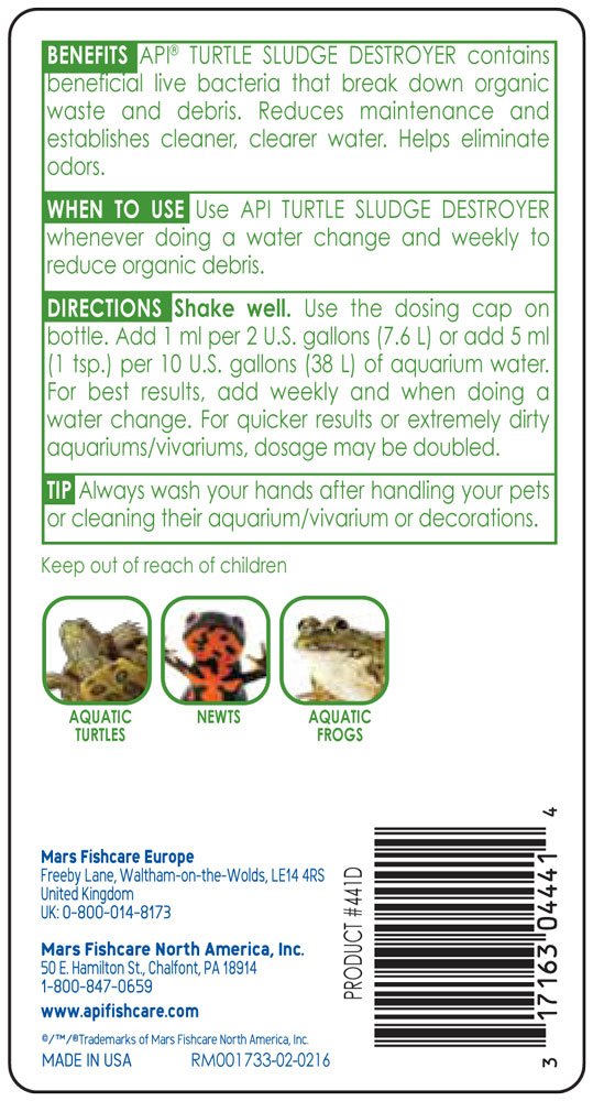 API TURTLE SLUDGE DESTROYER Aquarium Cleaner and Sludge Remover Treatment, 237 ml, transparent - Image 2