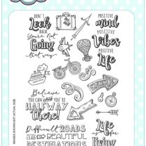 Beautiful Destinations Journaling A5 Clear Stamp Set