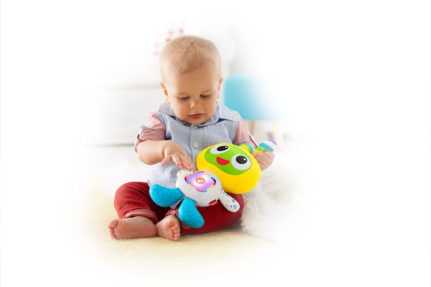 Fisher-Price DPL46 BeatBo Luminous Plush Toy with Music and Lights from ...