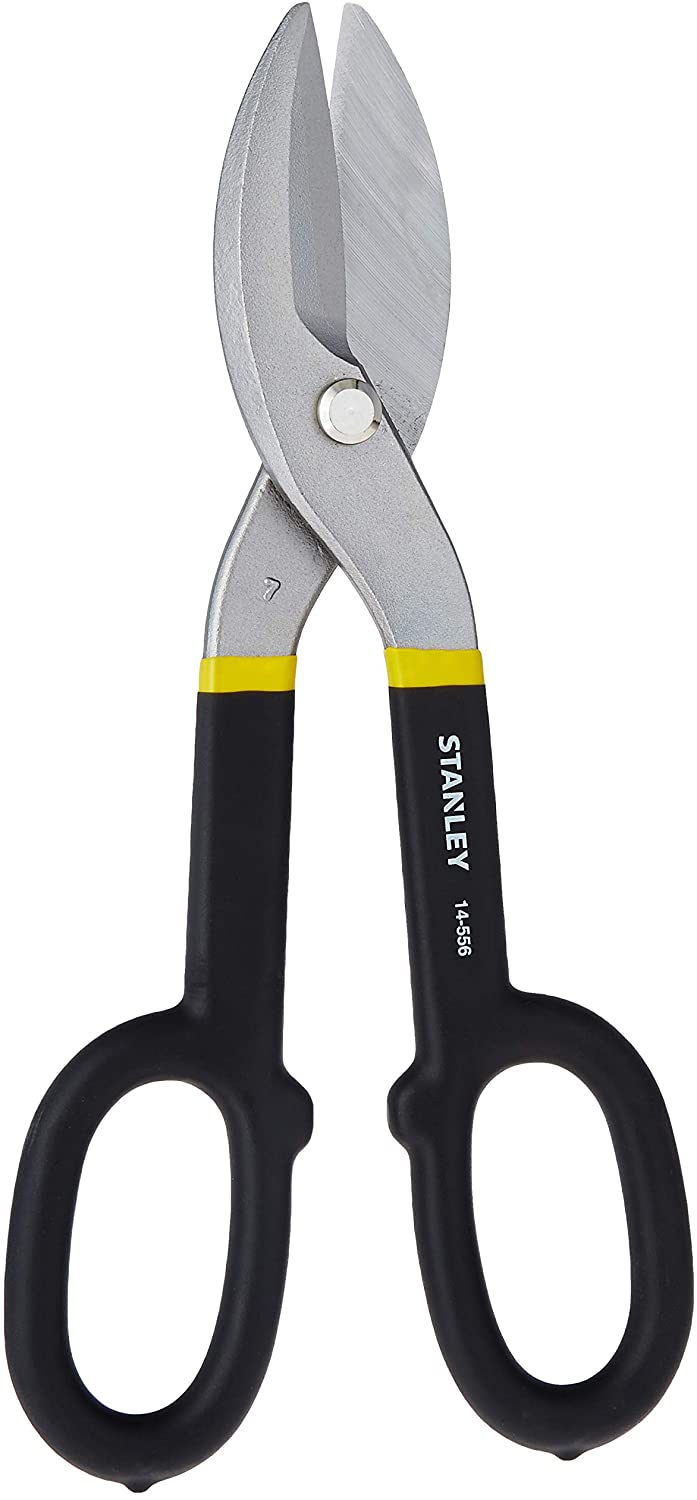 Stanley Straight Pattern Snip 250Mm 2-14-556, Yellow, 250 mm