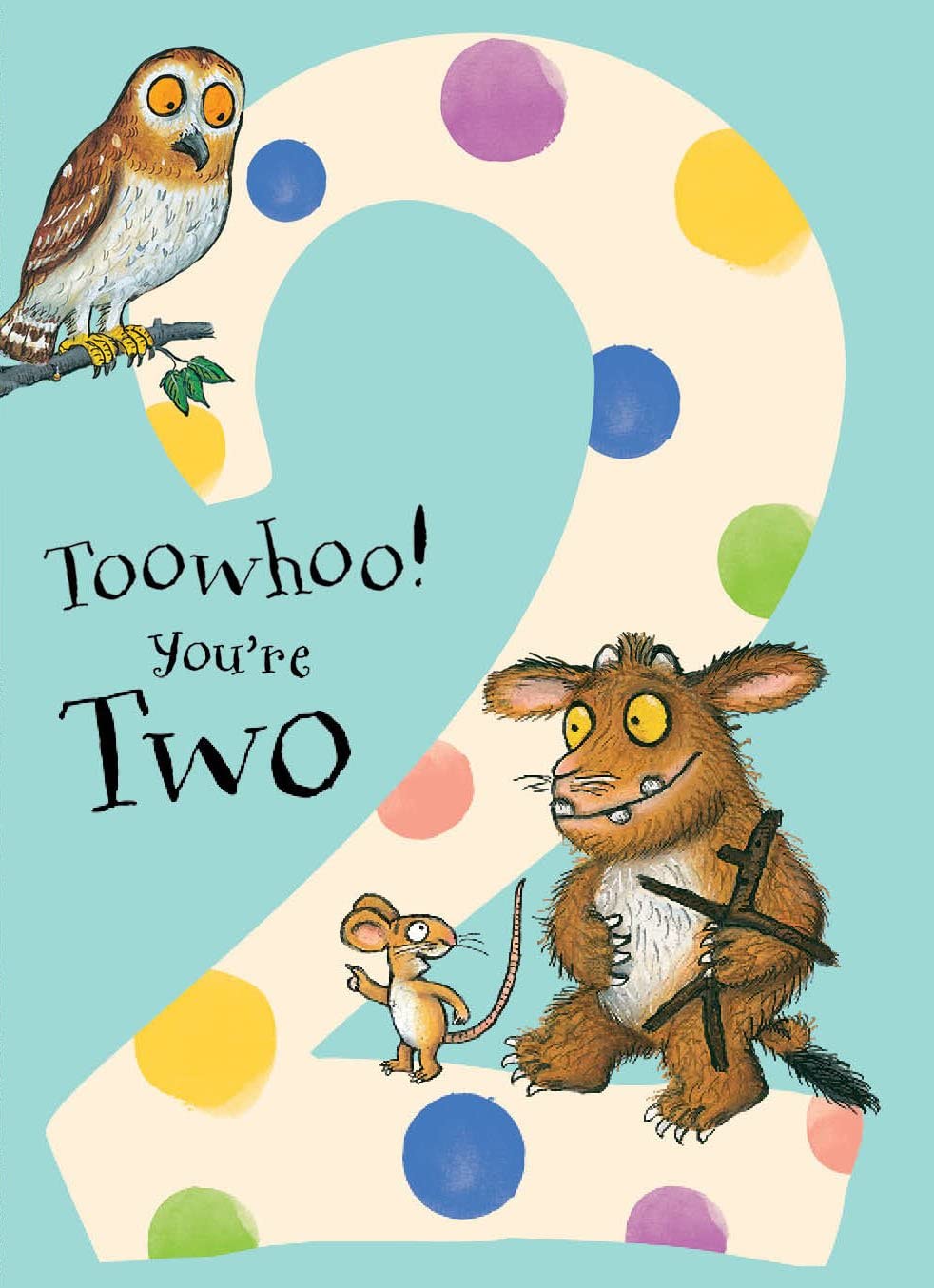 Gruffalo 2nd Birthday Card Age 2 Birthday Card, Multi, Standard