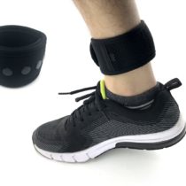 CAREOR Adjustable Arm&Ankle Running Band Wristband Band with Buckle and Mesh Pouch For Garmin & ONE/Flex 2/ALTA/ALTA HR Fitness Tracker Wristband (Black-11-13'')