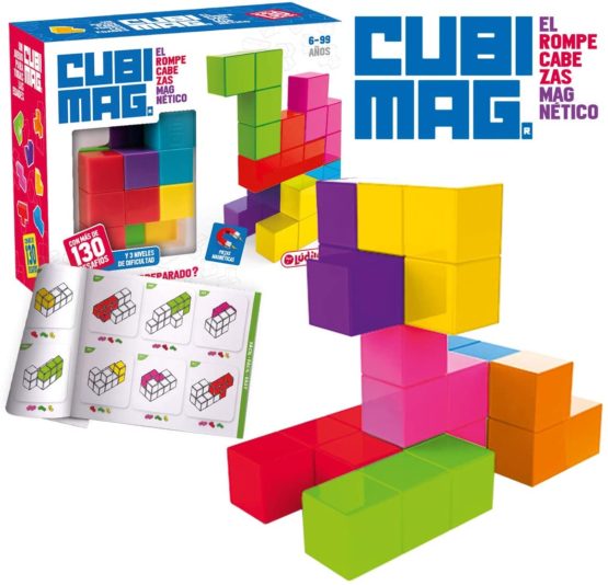 Lúdilo 80821 CUBIMAG (Ludilo) Logic, Children's, 3D Puzzles, Travel Magnetic Games, Educational Toys, Assorted