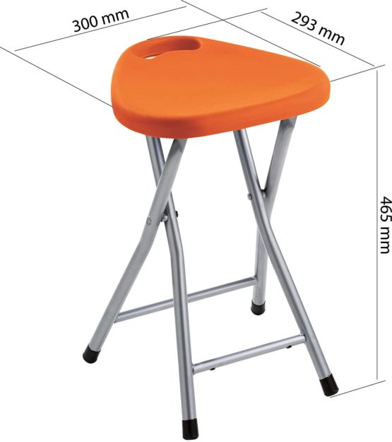 Gedy - TABOURET REPLIABLE ORANGE MERLINO - Gedy - G-CO756700300 - Image 3