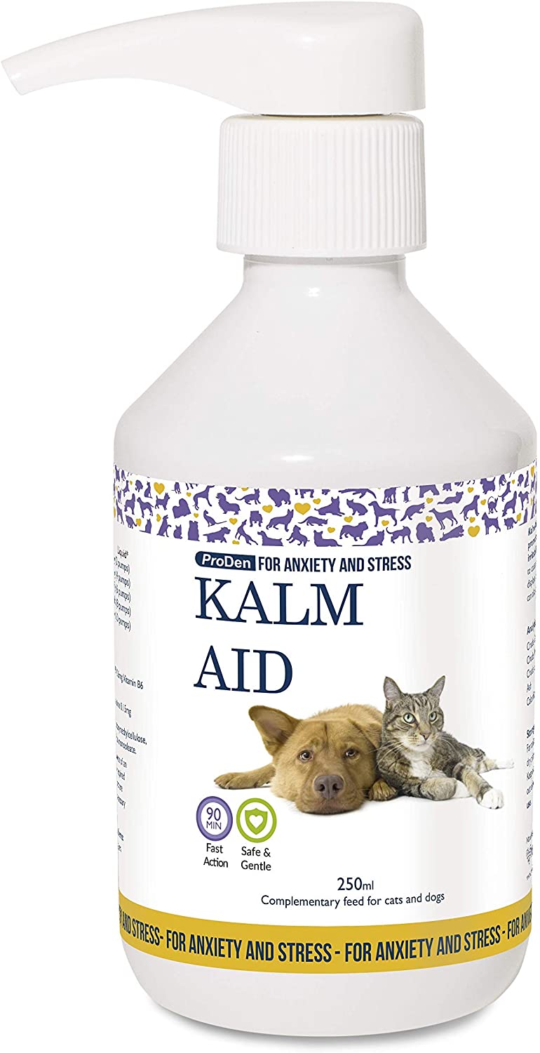 KalmAid Liquid Supplement 250 ml for Dogs and Cats, Calming Supplement ...