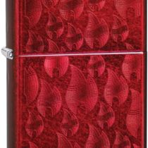 Zippo Unisex's ICED Flame Design Windproof Lighter, red, Regular