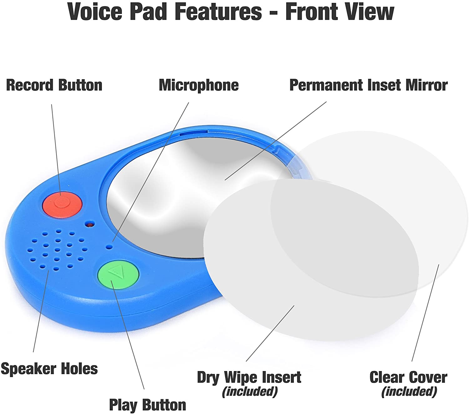 Talking Products, Voice Pads, Voice Recorders, 40 Seconds Recording, Pack of 5 - Image 3
