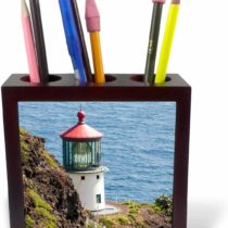 3dRose USA, Hawaii, Maui, Grove of Rainbow Eucalyptus Trees - Tile Pen Holder, 5-Inch (Ph_259257_1)